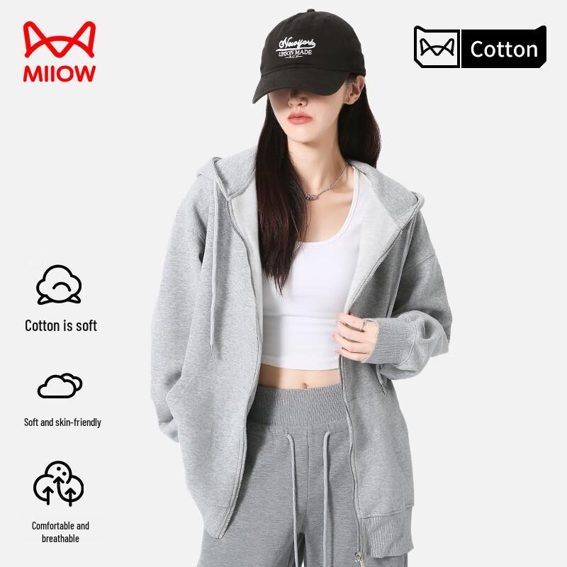 

Mao Ren Women s Hooded Zip-Up Sweatshirt M (95-110 jin)