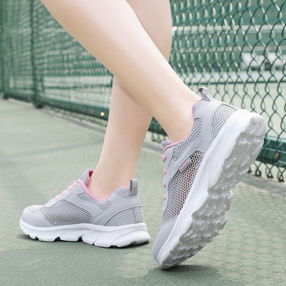 Sommer Sportschuhe Großes Mesh Hohl Damen Freizeitschuhe Koreanischer Stil Schnürschuhe Vielseitige Damenschuhe