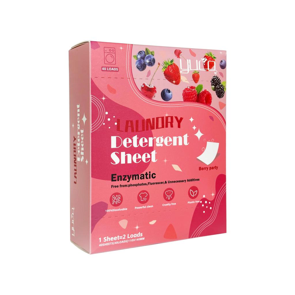 Wäsche-Blasenpapier gestrichelte Linie, Wasser-Waschtabletten, Tiefenreinigung, hochkonzentrierte Waschtabletten, verschiedene Farben und Düfte