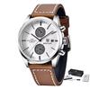 BENYAR Leather Men Quartz Wristwatches Luxury Brand 100M Waterproof Men Watch Military Sports Chronograph Watch For Men
