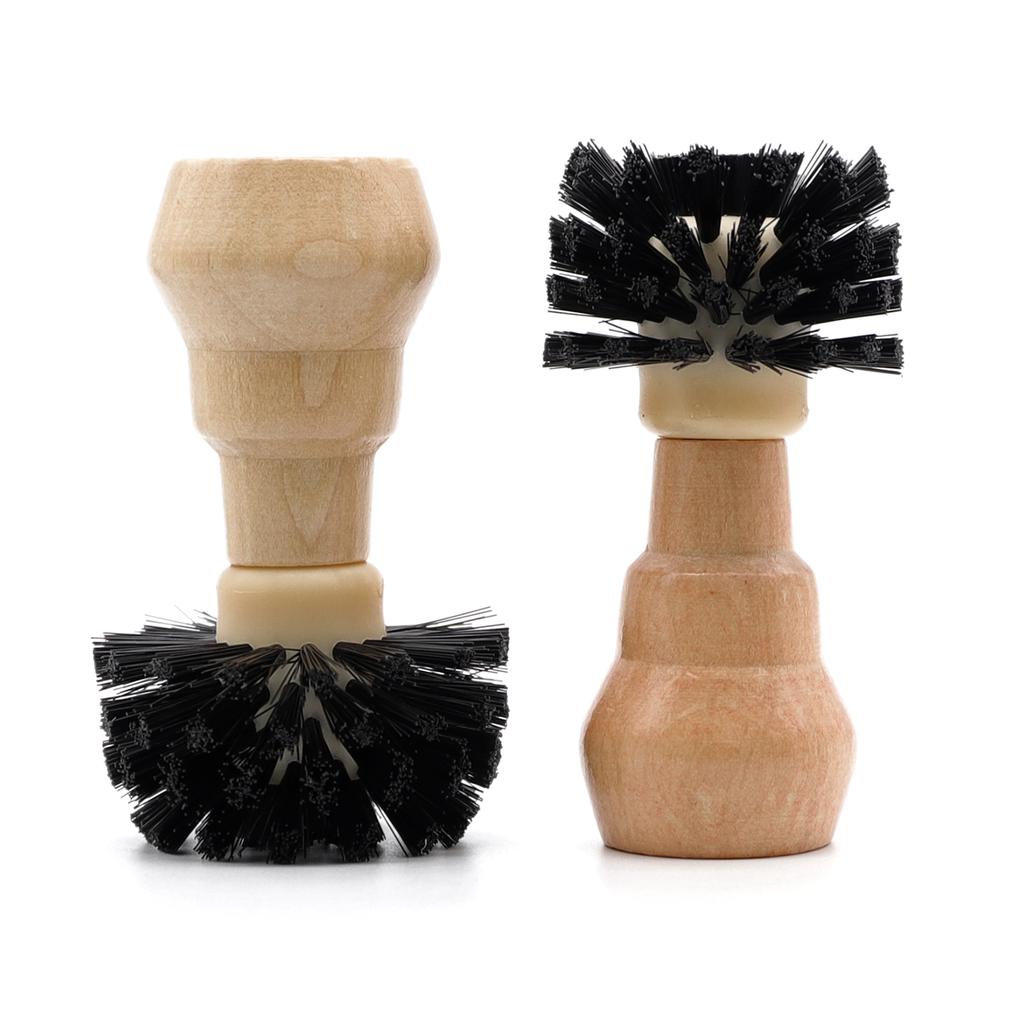 Szczotka do czyszczenia portafiltera 58 mm, Profesjonalne narzędzie do czyszczenia kawy espresso dla baristy z drewnianą rączką