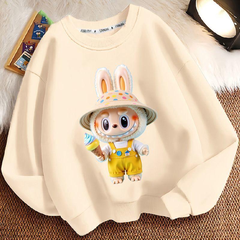 Children's Fashion Sweatshirts for Spring and Autumn, Casual Long-sleeved Sweatshirts for Boys and Girls