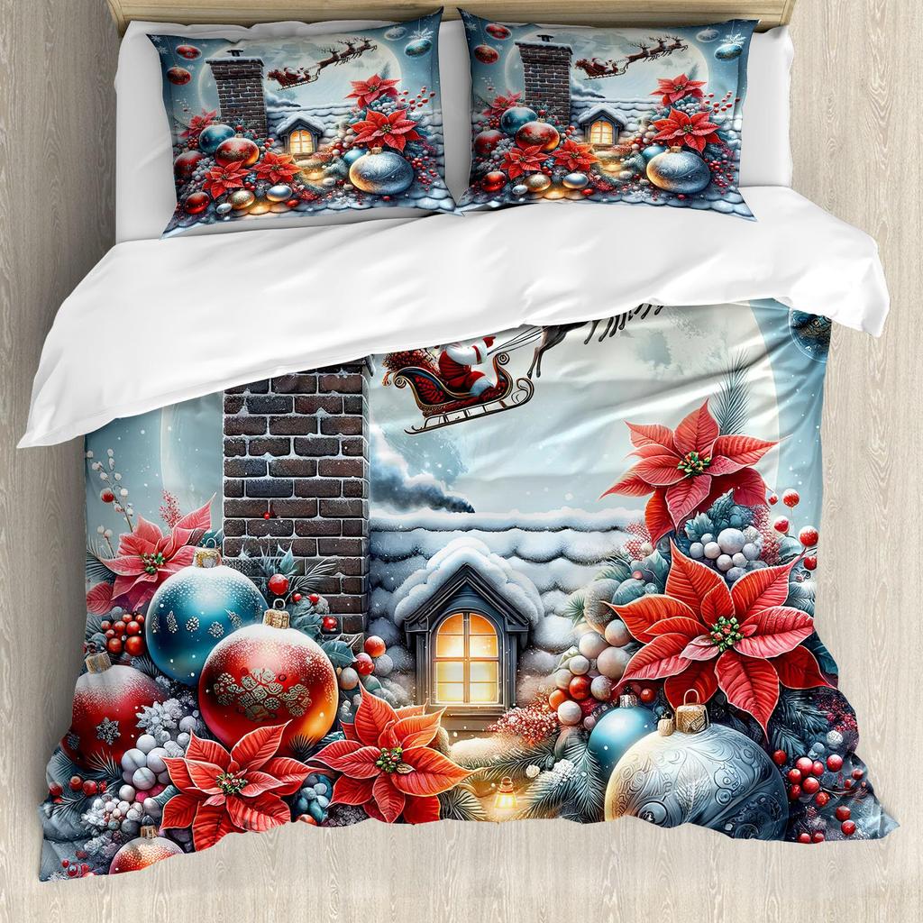 Female Pop Art Three-Piece Quilt Cover Digital Printing Bedding Set Bed Cover