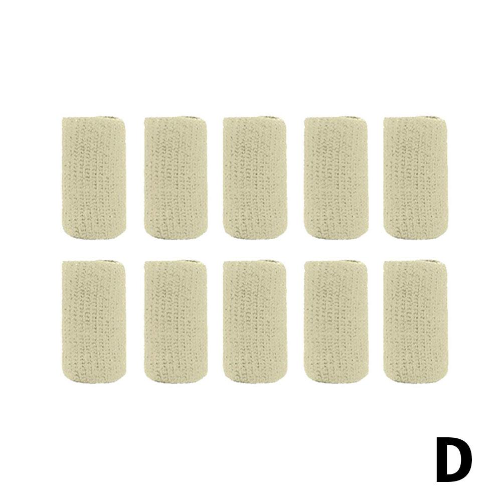 10Pcs Nylon Finger Sleeve Thumb Brace Support Protector Elastic Breathable For Basketball Tennis Sports Gym