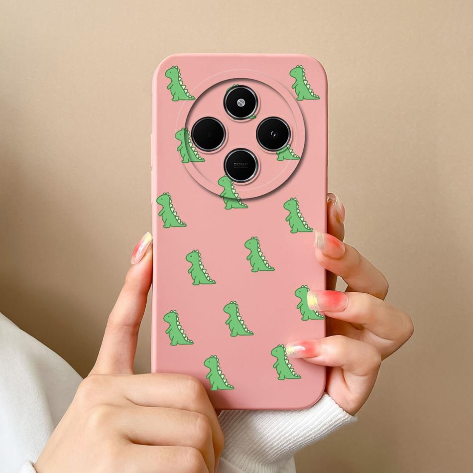 For Poco C75 Phone Case Cute Cartoon Bumper For Poco C 75 Soft Smooth Liquid Silicone Full Protection Shockproof Back Covers