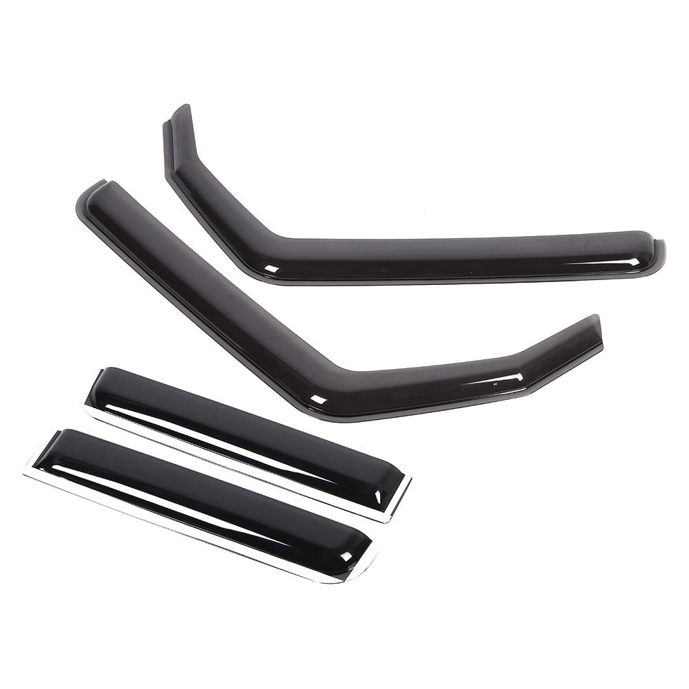 Clip On Window Visor Sun Rain Guard Defector Fit for Jeep Wrangler JL 4 Door 2018 2020