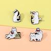 Adorable Cats Enamel Lapel Pin Stylish Brooch for Clothes and Bags Gift for Friend and Festival Jewelry