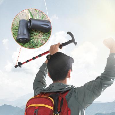 4Pcs Walking Stick Cover Guards Anti-crack Thickened Anti-slip Rubber Snowflake Snow Holder Protective