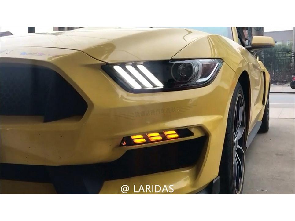 Turn Signal Indicator Lights for 2015-2017 Ford Mustang Bumper