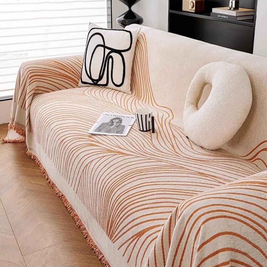 

A variety of lines can be double-sided Nordic and Middle Eastern style sofa cover cover cloth sofa cushion cover blanket 130x180cm