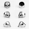 Rider Life Skull Biker Gothic Moto Men Rings Punk Hip Hop for Boyfriend Male Stainless Steel Jewelry Creativity Gift
