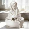 Yousheng Virgin Mary Jewelry Holder for Rosary Necklace Rings 5" Blessed Catholic Resin Statue Religious Keepsake for Christian Home Decor