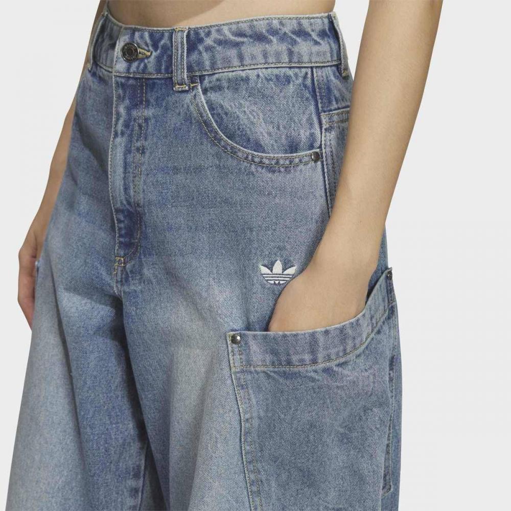 Adidas Stylish Casual Loose Fit Denim Pants Kr2628 