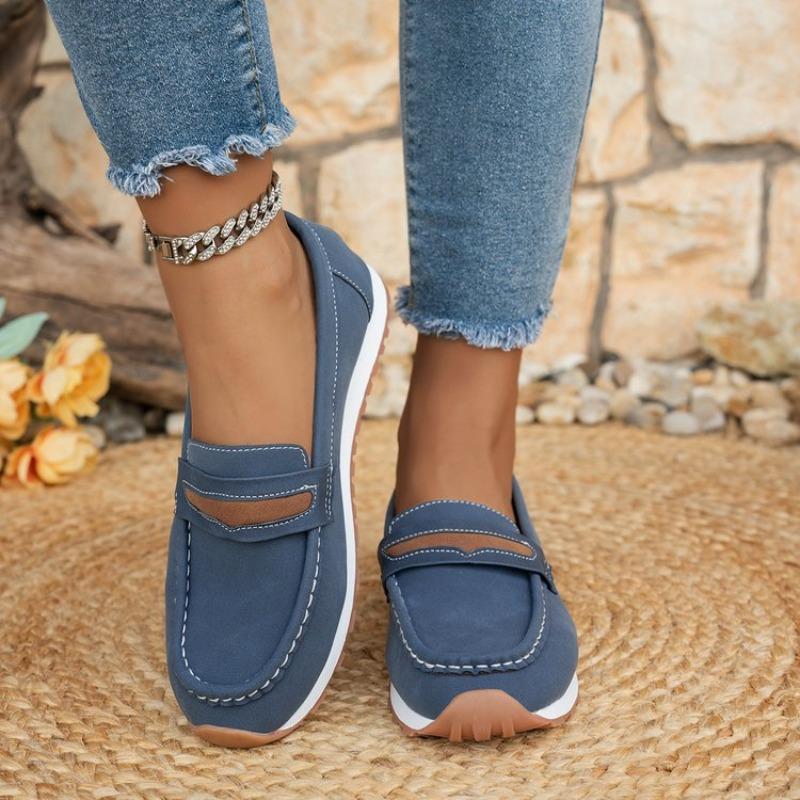 New Women's Soft Leather Retro Single-layer Shoes Loafers Platform Comfortable Flat Shoes Plus