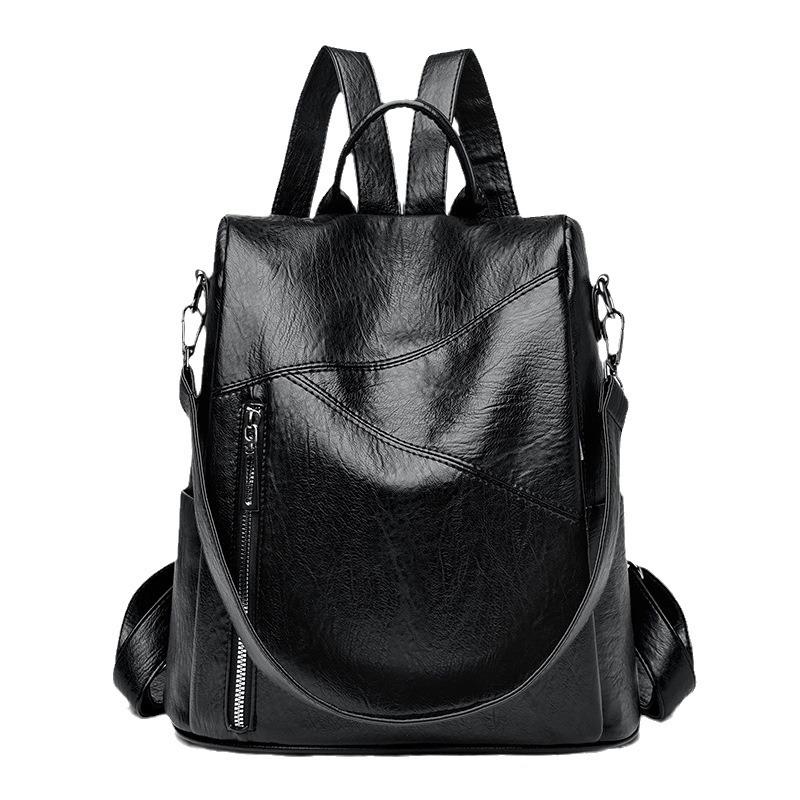 Versatile Sheepskin-Texture Women's Backpack—2026 Style, Anti-theft, Large Capacity for Travel & School