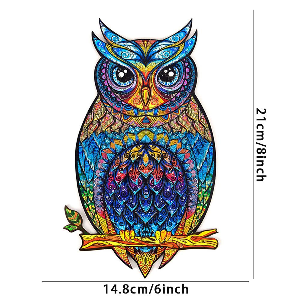 Wooden Jigsaw Puzzle Nature Theme Unique Colorful Animal Jigsaw Puzzle for Adults and Kids