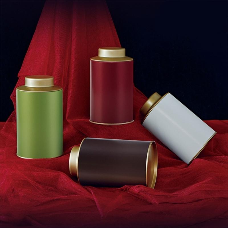 Portable Empty Tea Tin Can Reusable Tea Containers Travel Small Tea Packagings Box Vintage Tea Sealed Jar Easy To Use