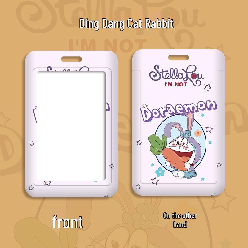 Cartoon Campus ID Holder with Lanyard for Students: Access Card, Meal Card, Bus/Subway Badge