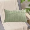2Pcs Corduroy Pillow Sleeves Nordic Solid Color Square Cushion with Invisible Zipper Design Pillow Case for Home Decor