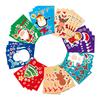 Kids Childrens Cartoon Cartoon 24 Sheets Christmas Sticker Book for Animal Puzzle Stickers Make a Face Decals Stationery Pack