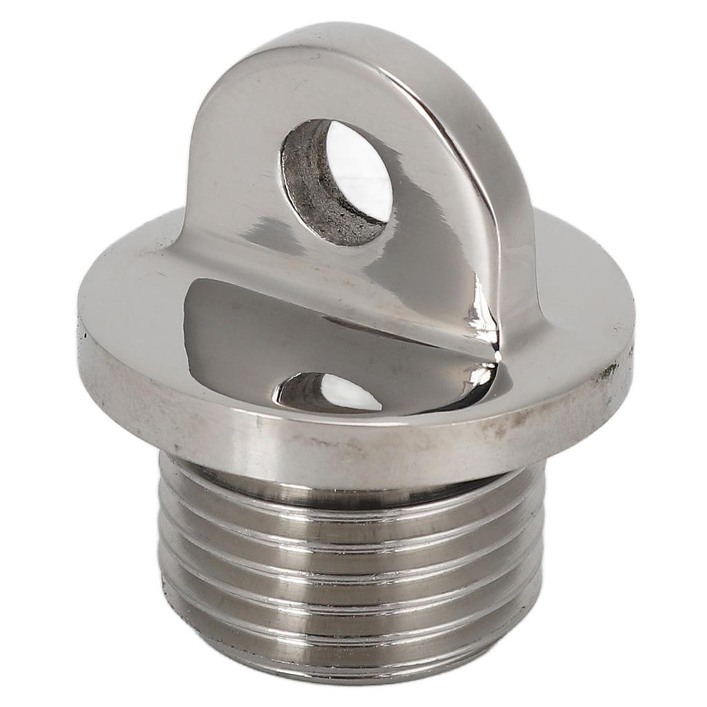 Garboard Drain Plug 25mm Round Drainer Stainless Steel Draining Port for Boat Ship
