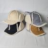 Lei Feng hat men and women autumn and winter couple retro ins lamb wool versatile ear protection cold soft top tide Korea