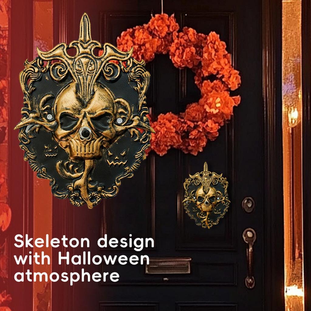 Halloween Doorbell, Holiday Party, Home Decoration, Horror Skulls Doorbell, Atmosphere Decoration