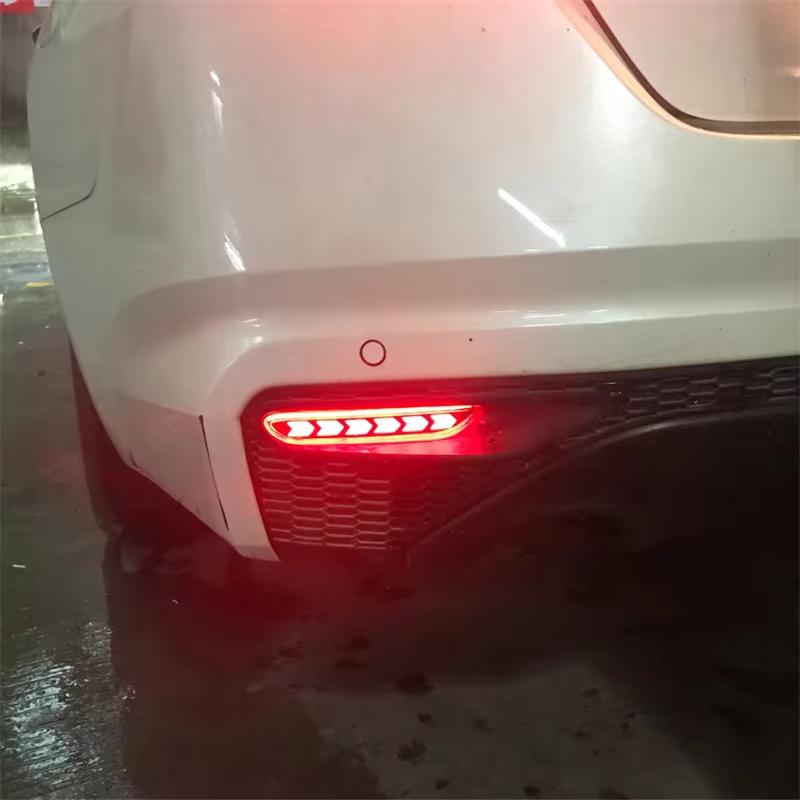 LED Rear Bumper Lights for Nissan Altima Rogue Sport QASHIQAI Infiniti Q50 Q70 Reflector Tail Brake Lamp Driving Light