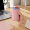 Convenient One Click Flip Lid Cup Mini Insulated Cup, 400ml Capacity Stainless Steel Vacuum Mug, Portable Lightweight Leakproof Coffee Leak-proof