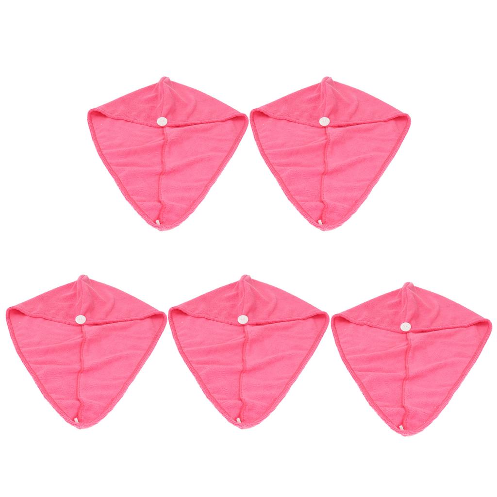 5PCS Quick Dry Microfiber Hair Hat Women Bathroom Strong Water Absorption Bath Towel Hair Dry