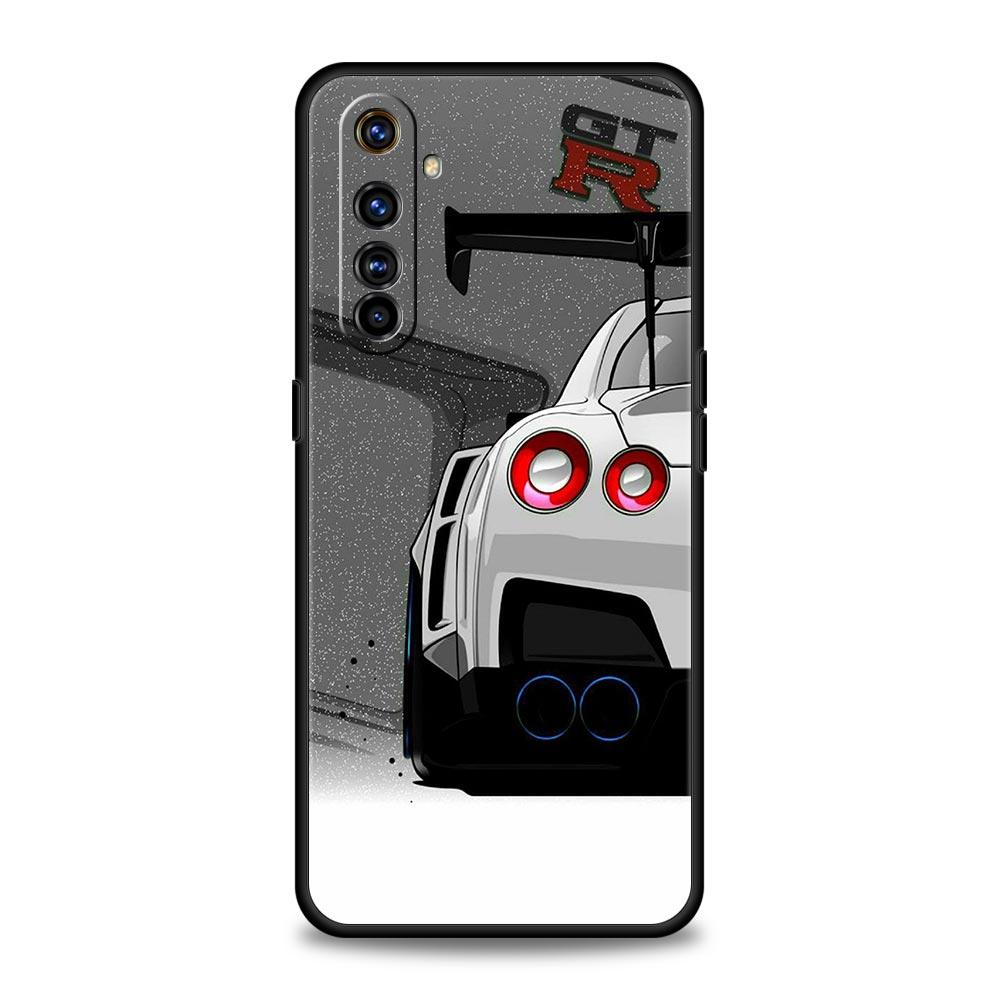 Japan JDM Sports Cars Case For Realme 12 11 10 9 8 5G 7 6 GT5 GT3 GT2 Pro Plus C21 C11 C25 C35 For Realme GT Neo 2 3 3T 5 Cover