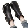 New winter hot fashion versatile cotton shoes thick heels retro versatile waterproof anti slip thick soled short boots