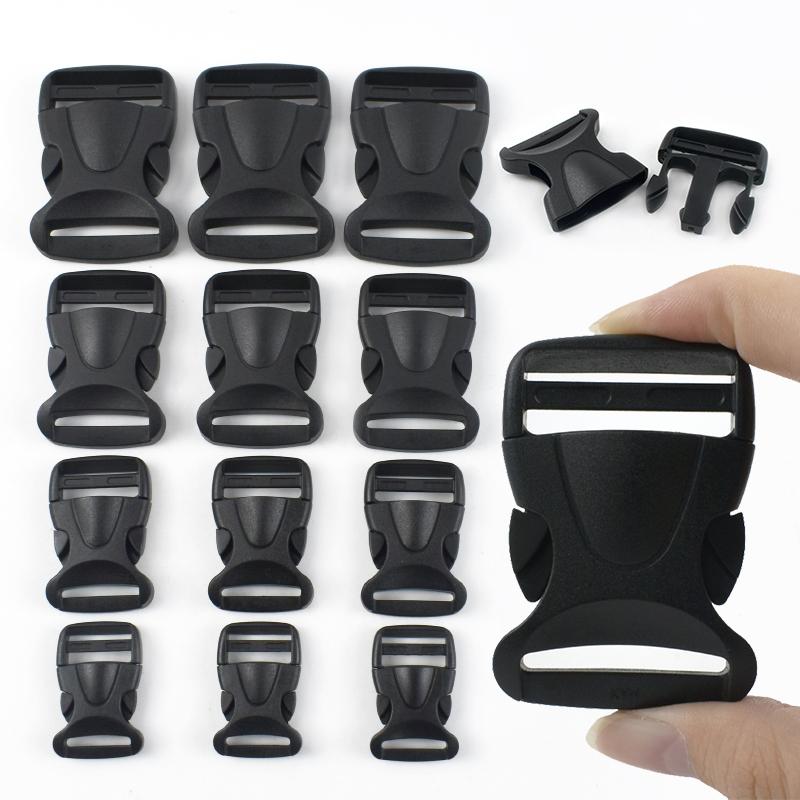 5-20Pcs 20/25/32/38mm Plastic Side Release Buckles Backpack Straps Safety Buckle Dog Collar Adjust Clasps Carabiner Accessories