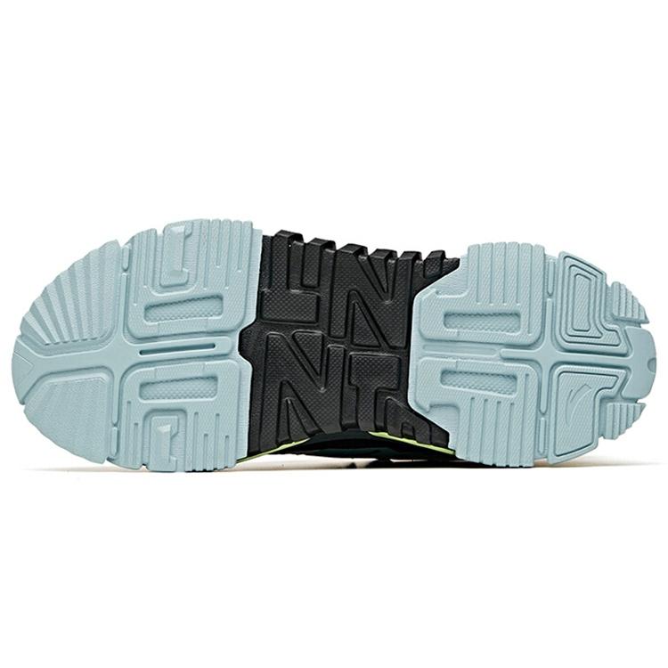 Anta Dieying Slip Resistant Coverage Abrasion Resistant Low top Skateboard Shoes Men's Black White Gray 912118026-2