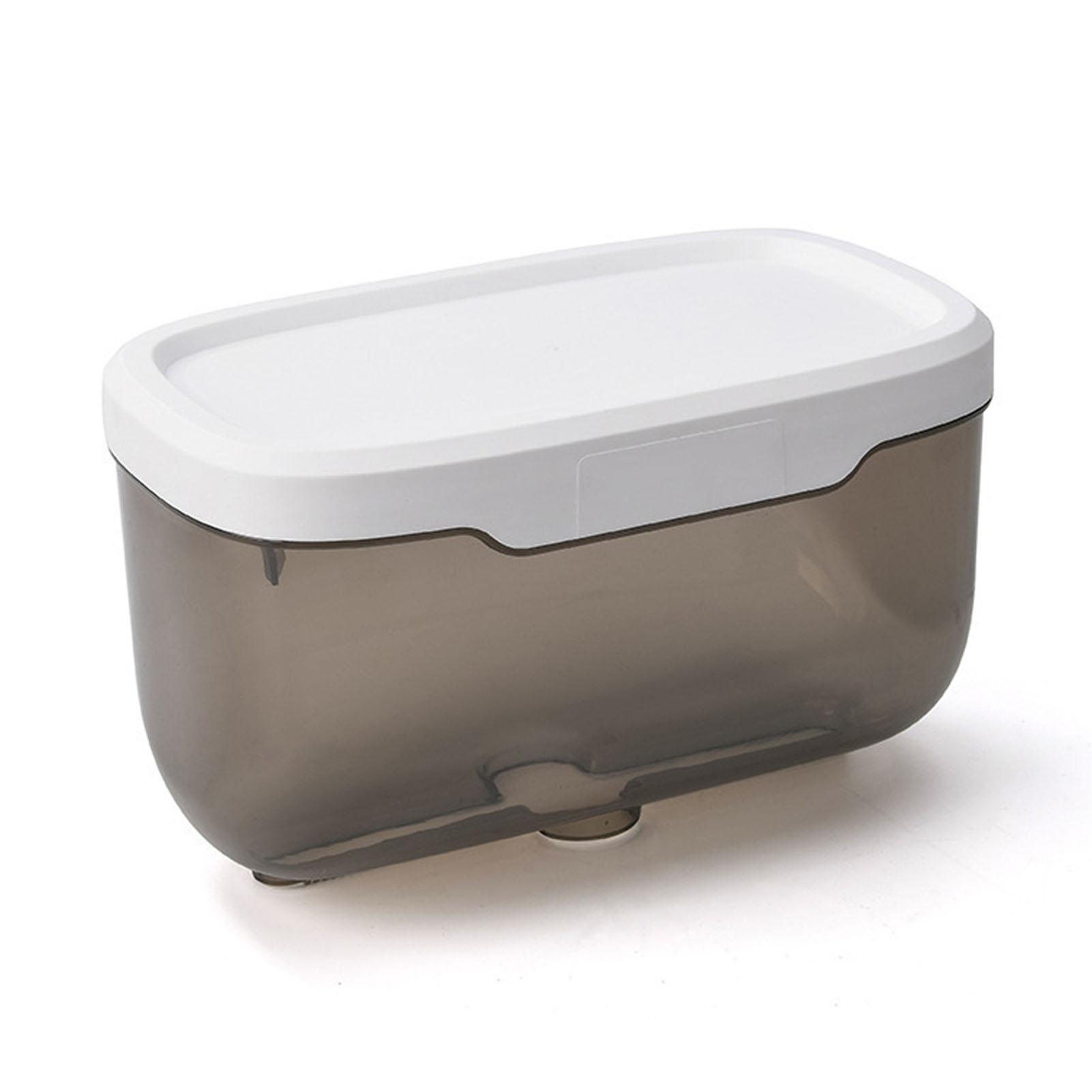 

Настенная коробка для салфеток, туалет без перфоратора, прозрачная коробка для салфеток, простая водонепроницаемая коробка для салфеток, синяя чёрный