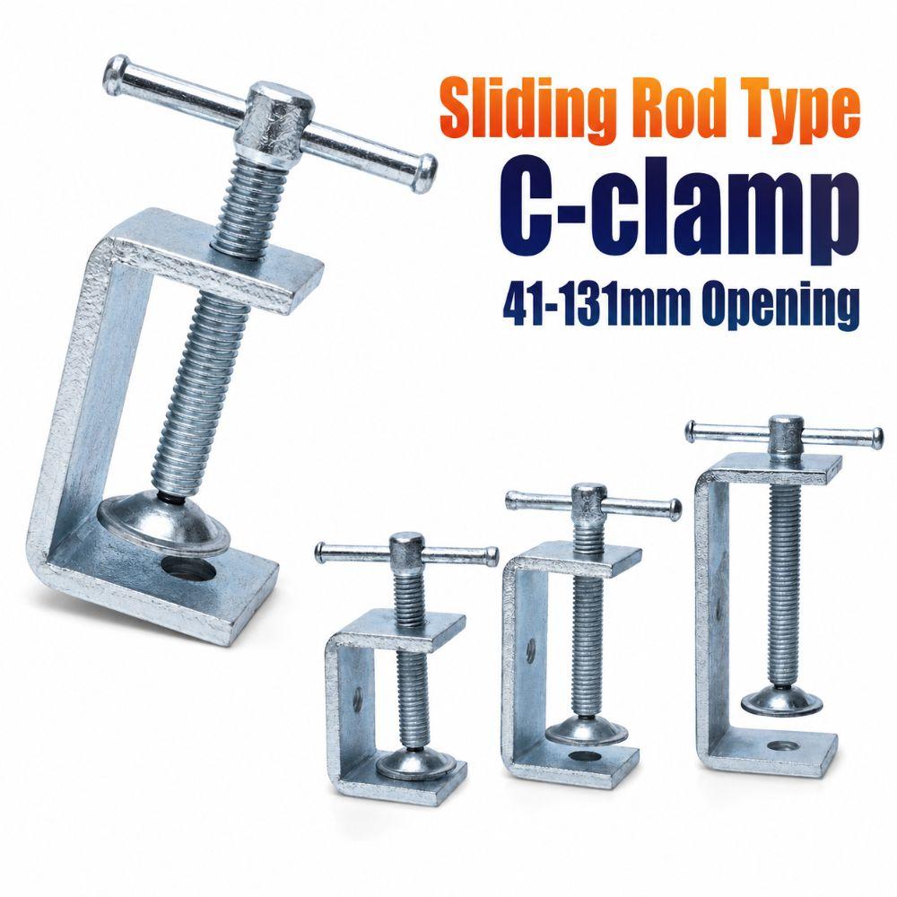 Adjustable Square Clamp Zinc Plating Fixed Holder Clip Professional C-clamp Hardware Fasteners