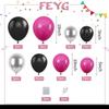 Black & Pink Party Decoration Balloons Macaroon Latex Balloons Wedding Party Balloon Birthday Party Decorations Kids Colorful Air Balls