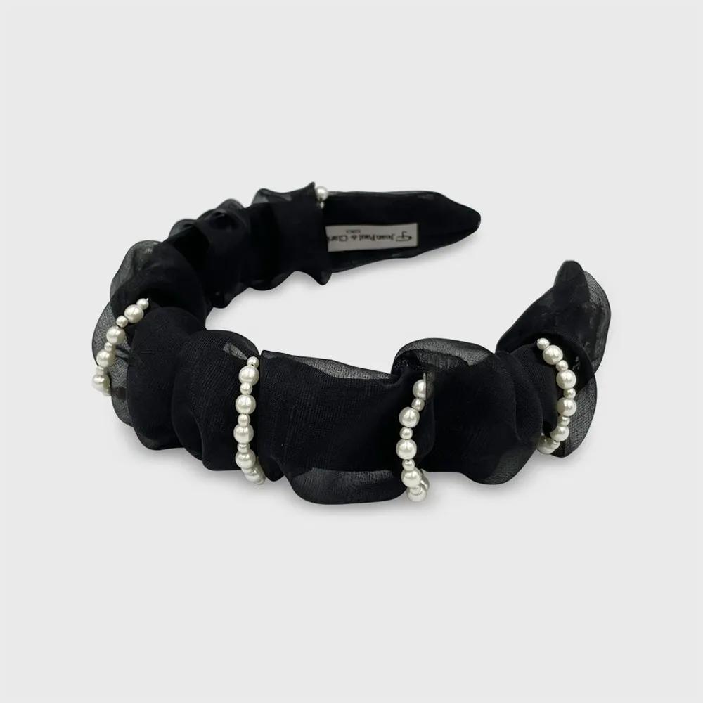 Soft Pearl Shirred Hairband JP-23-316HB