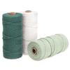 Fil pour macramé - Navaris - 50176.02 - 3 bobines de 100m - 100% coton - 3 couleurs