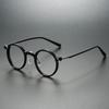 Retro Luxury Round Frame Metal PC Glasses Ultralight Unisex Fashion Eyewear Brand Design