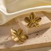 RAKOL Trendy 316L Stainless Steel Butterfly Stud Earring Charm 18K Gold Plated High Quality Statement Waterproof Jewelry Gift