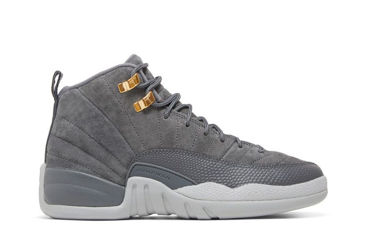 Kids' Sneakers Jordan 12 Retro Dark Grey (GS) Dark Grey/Dark Grey-Wolf Grey