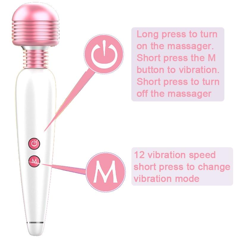 6 Speeds Charged Vibrators for Women G-Spot Massager Sex Toys Women Clitoris Stimulate Adult  Products