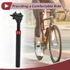 Bike Seat Posts 27.2x300mm Suspension Shock Absorber Black Red Aluminum Alloy