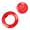 Red ABS Engine Start Stop Button Cover Outer Ring Frame for BMW 1 3 5 Series X1 X3 X5 M5 Models Years 2004 To 2015 Direct Fit