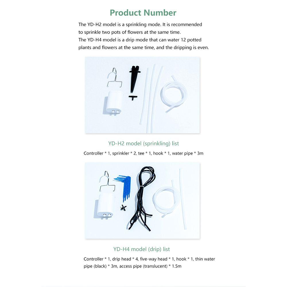 Plant Indoor Programmable Timer Watering System 8/4/2 Head Drip Irrigation Kits Double Pump