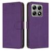 For Xiaomi 15T Leather Case Solid Color Phone Cover with Wallet