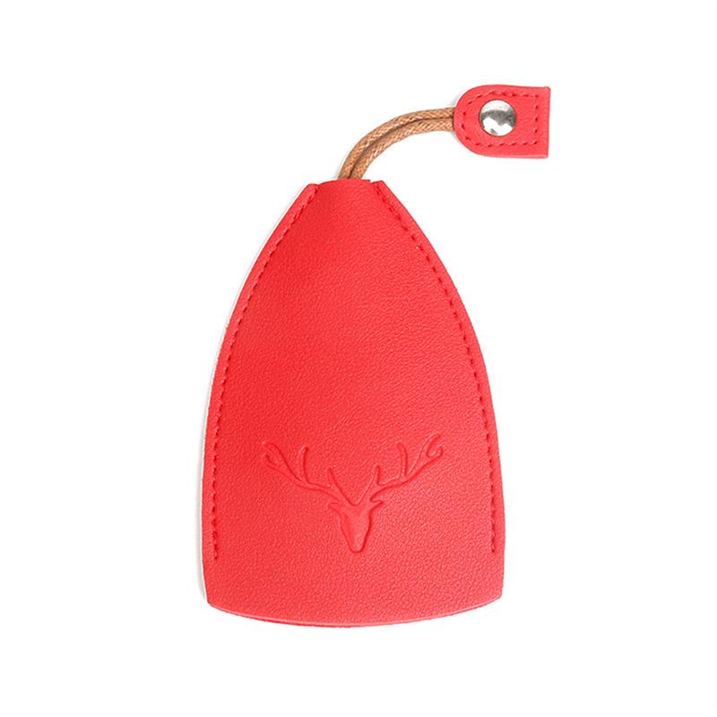 Cute Pu Leather Car Key Case Pull-Out Car Keychain Bag Large-Capacity Personalized Keychain for Women Car Key Cover