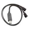 USB To 4Pin Boost Cable Converts 5V To 12V For PC Fan With PVC Material And Stable Power Output