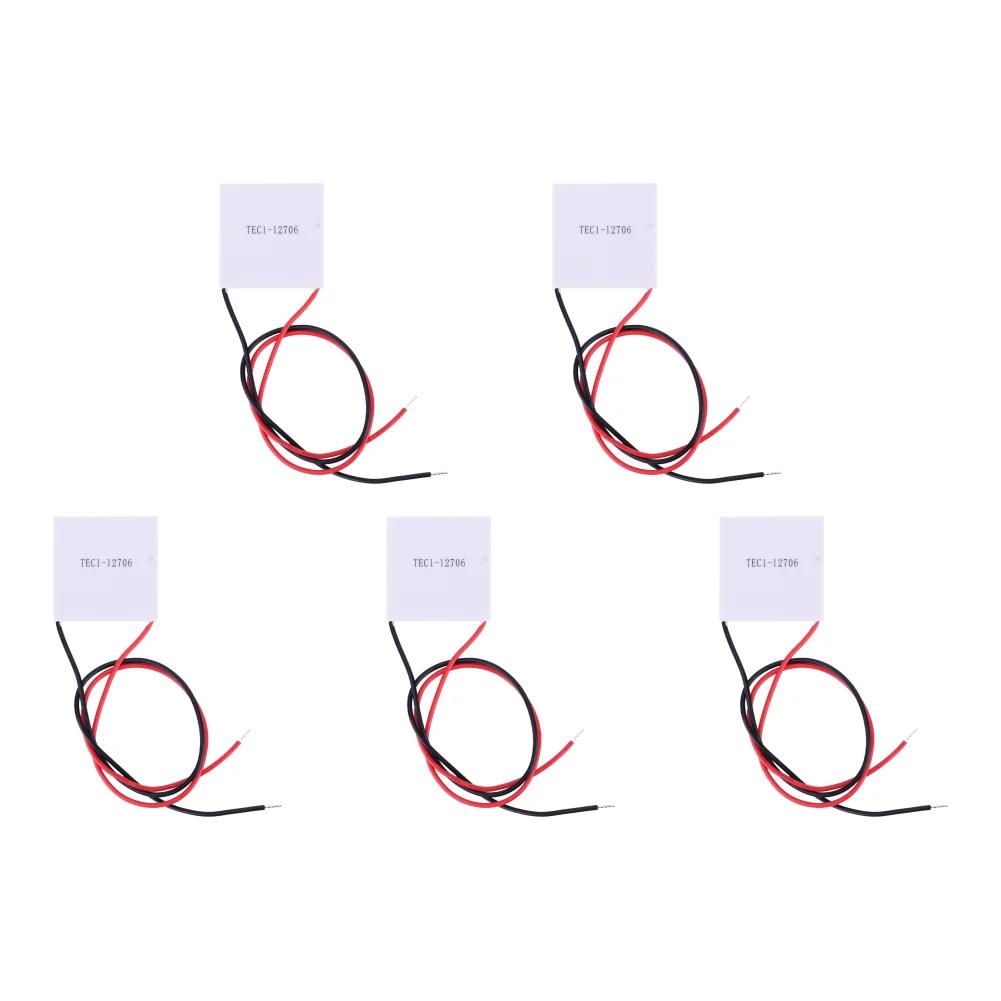 TEC1-12706 Semiconductor Refrigeration Tablets 65W 12V 5.8A Thermoelectric Cooler Peltier 40x40MM for Power Generation
